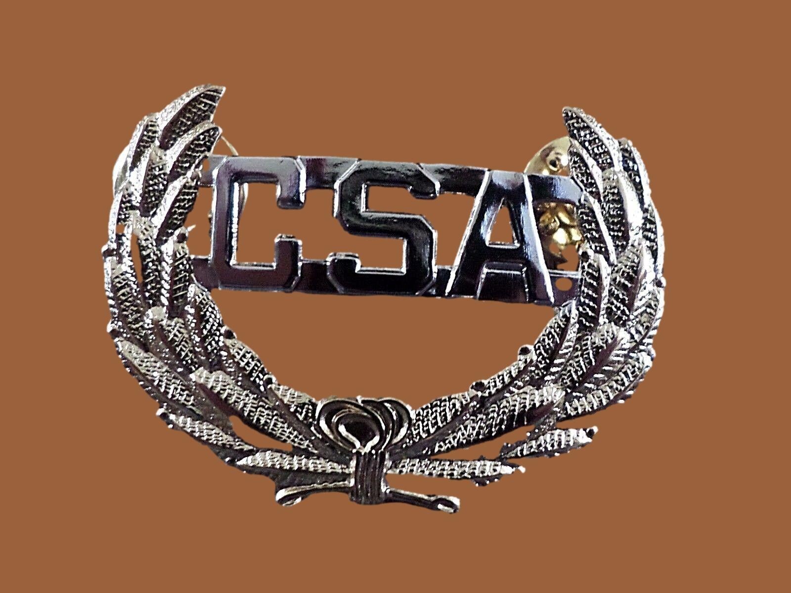 U.S CIVIL WAR C.S.A CAP BADGE INSIGNIA HAT PIN CSA CONFEDERATE STATES OF AMERICA