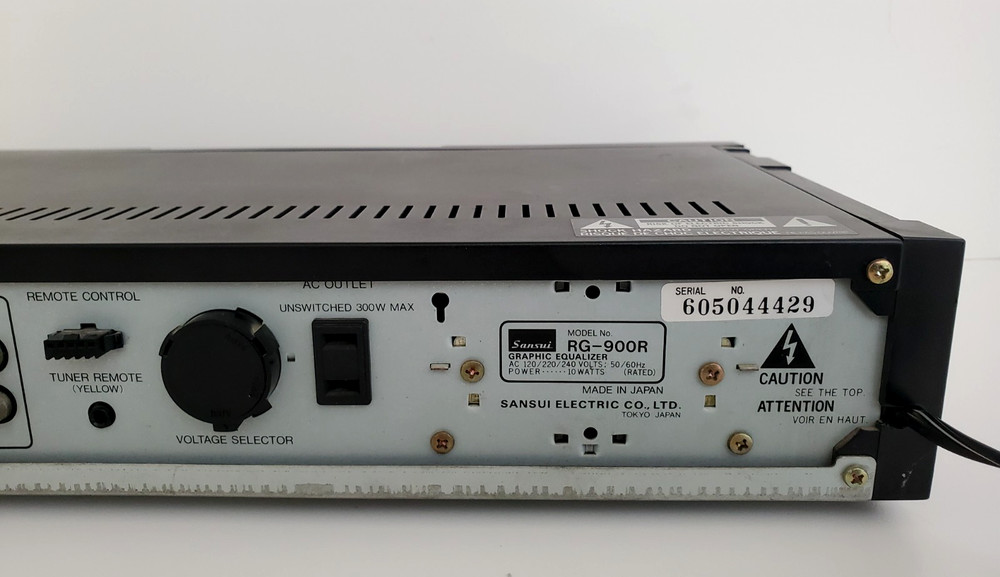 Sansui RG-900R Computer Control Equalizer Analyzer No Remote Tested!