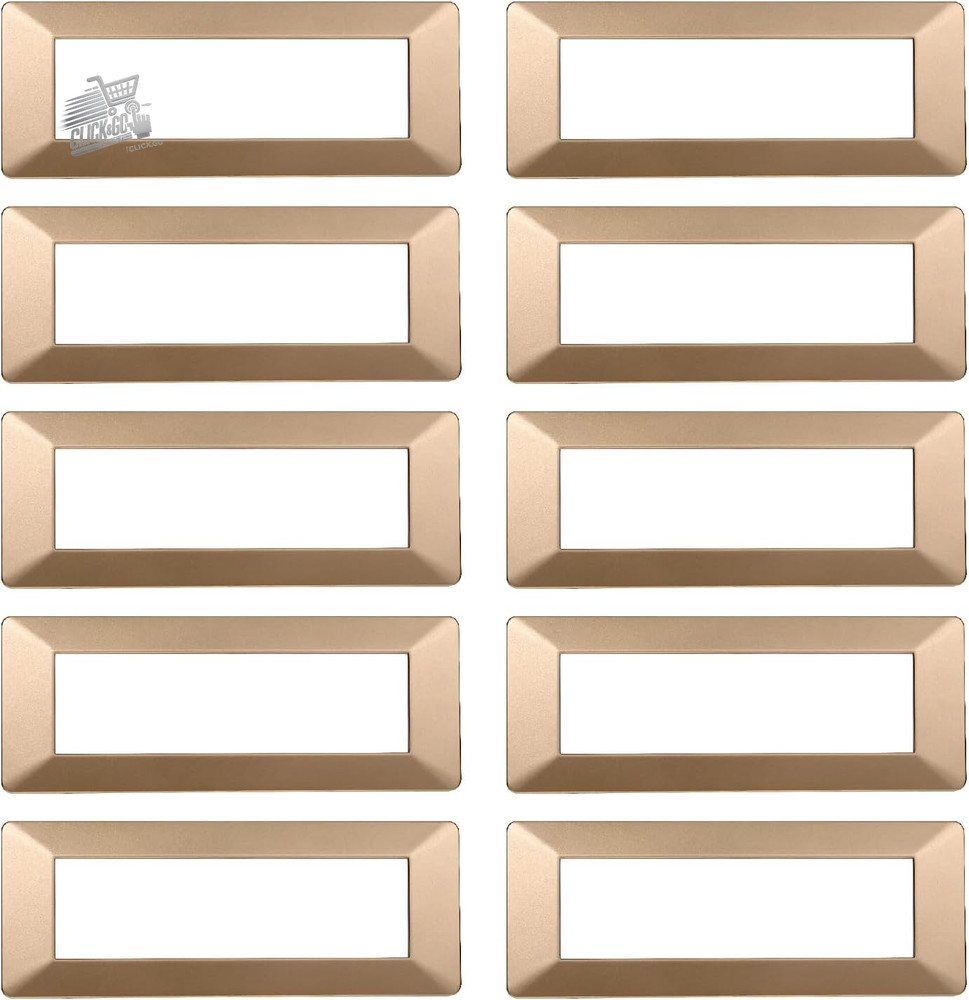 10 Gold Plates Compatible Vimar Plana 7 Modules Seats Support Socket Switch