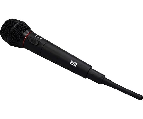 MR DJ MIC1000 Dual Function Wireless/Wired Black Handheld Microphone System