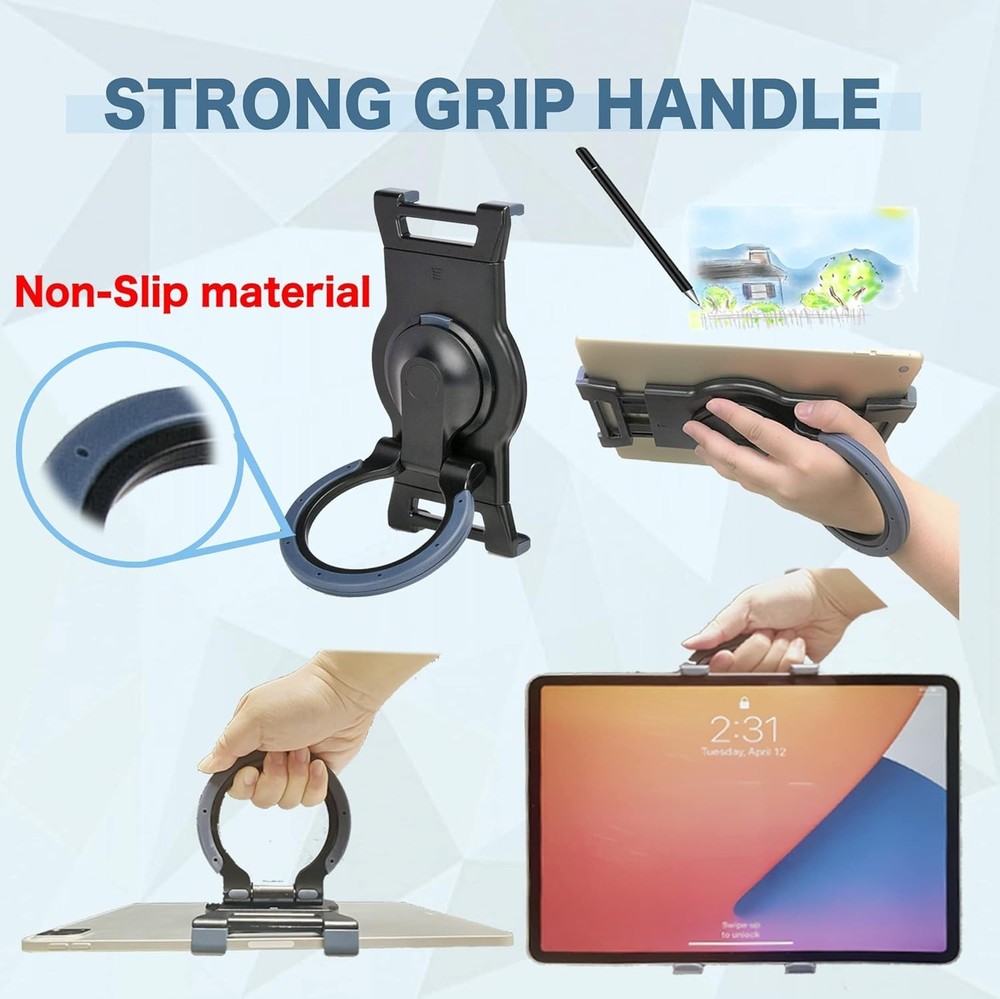 Tablet Grip Holder & Adjustable Stand for Drawing, Reading & Working