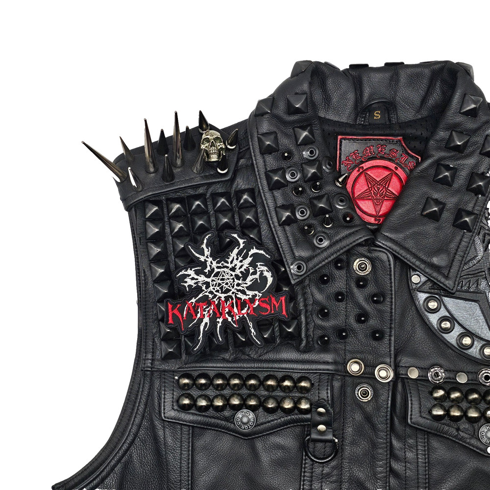 KATAKLYSM LOGO (shaped border) EMBROIDERED PATCH