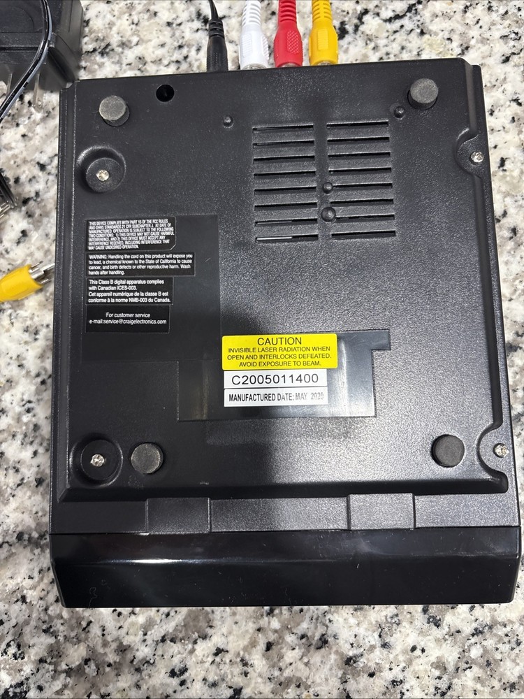 Craig DVD Player C2005011400 Missing Remote