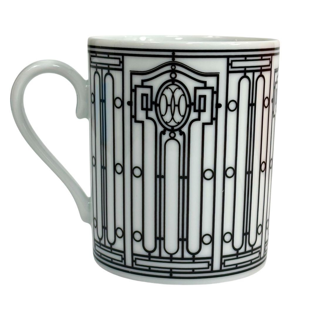 Hermes H Deco Mug Black White Ceramic Authentic Gently Used Gift Ready