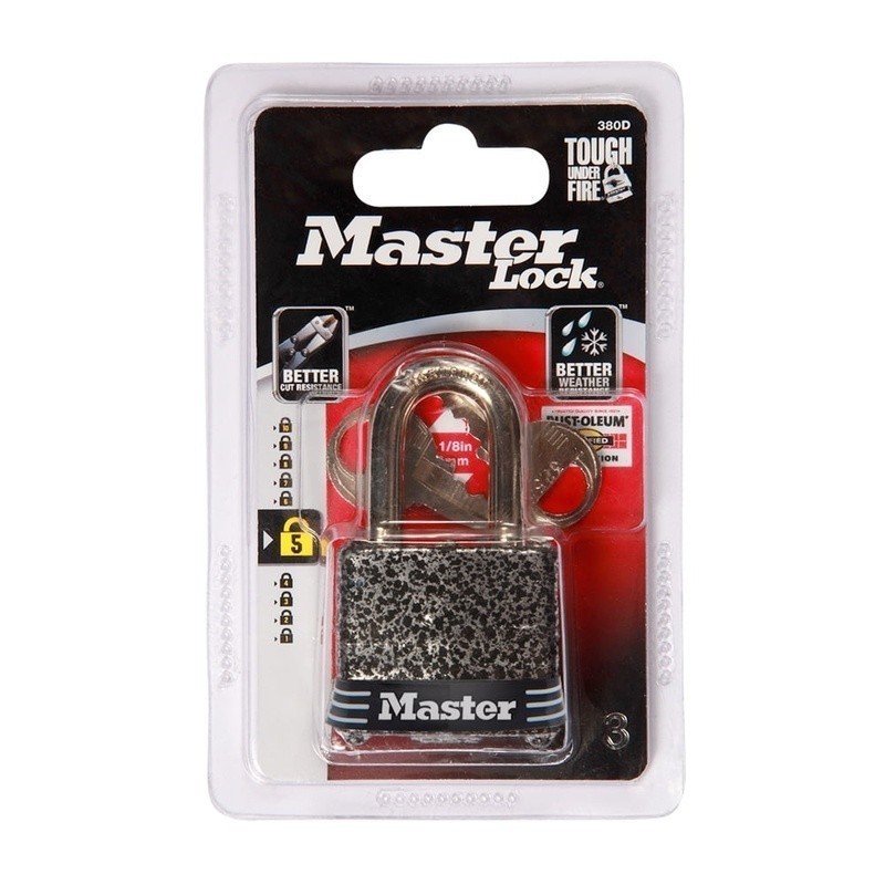 Laminated Steel Padlock Rust Resistant Durable Cut Resistant Security Lock 40mm