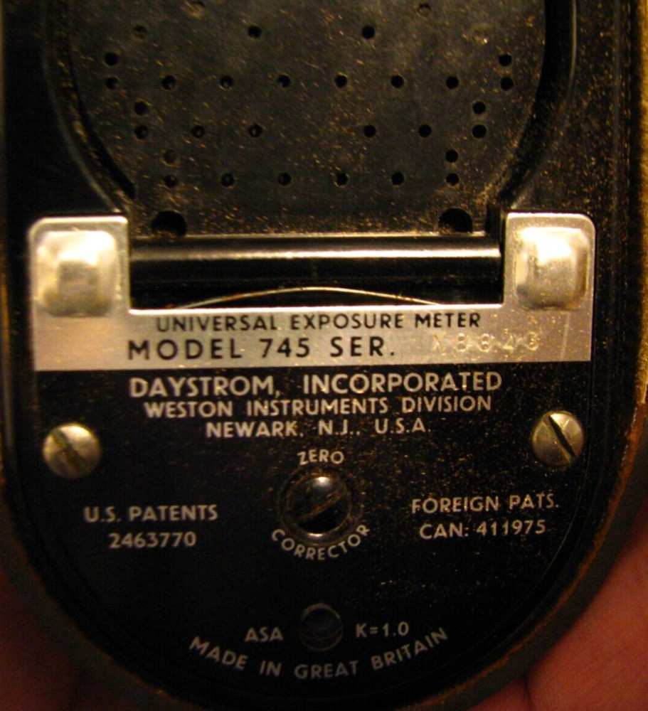 Weston Master IV Exposure Meter Model 745 with leather case