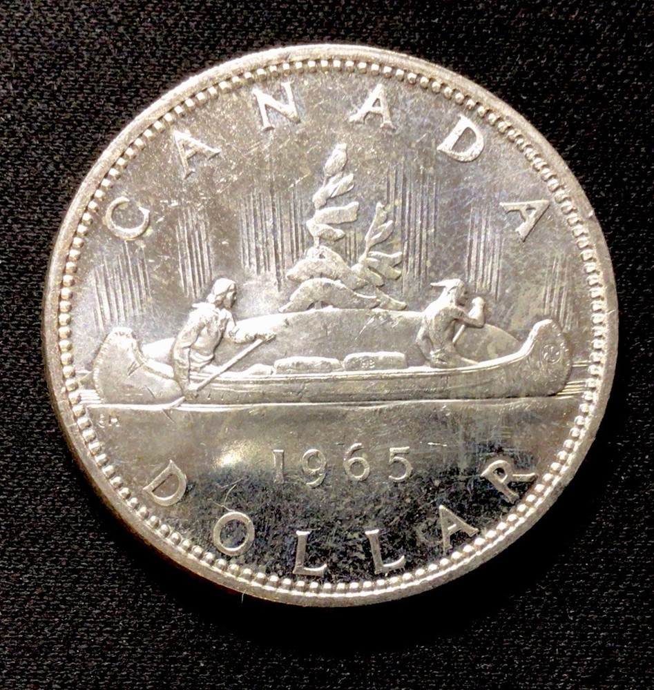 1965 Canada Silver 1 Dollar! ENN Coins