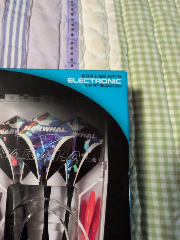 Narwhal Tournament Soft Tip Darts Includes Deluxe Storage Case, 3 Pack.