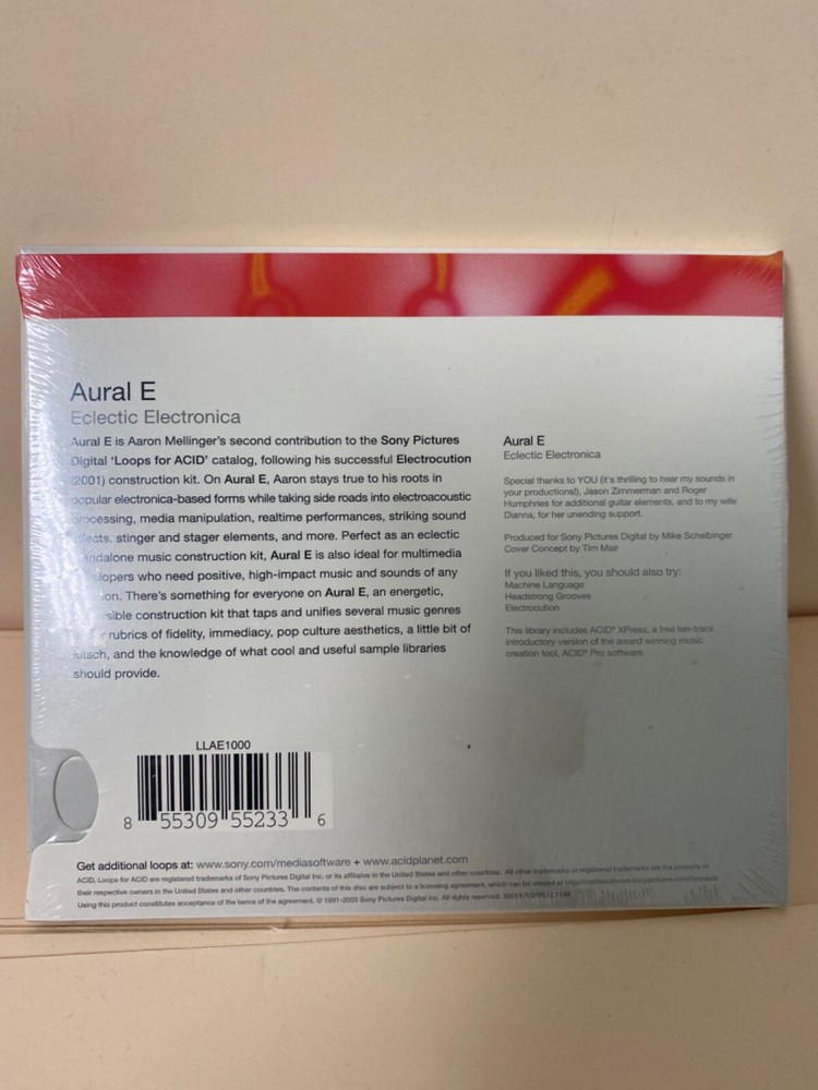 SONY Loops For ACID _ Aural E Electric Electronica