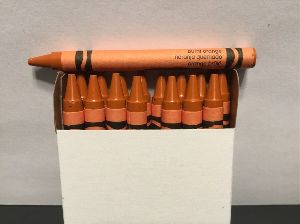 (16) Crayola Crayons (burnt orange) BULK