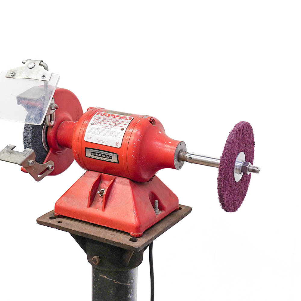 8" Bench Grinder Conversion Kit | Shaft Extension Buffer Polishing Buffing Pads