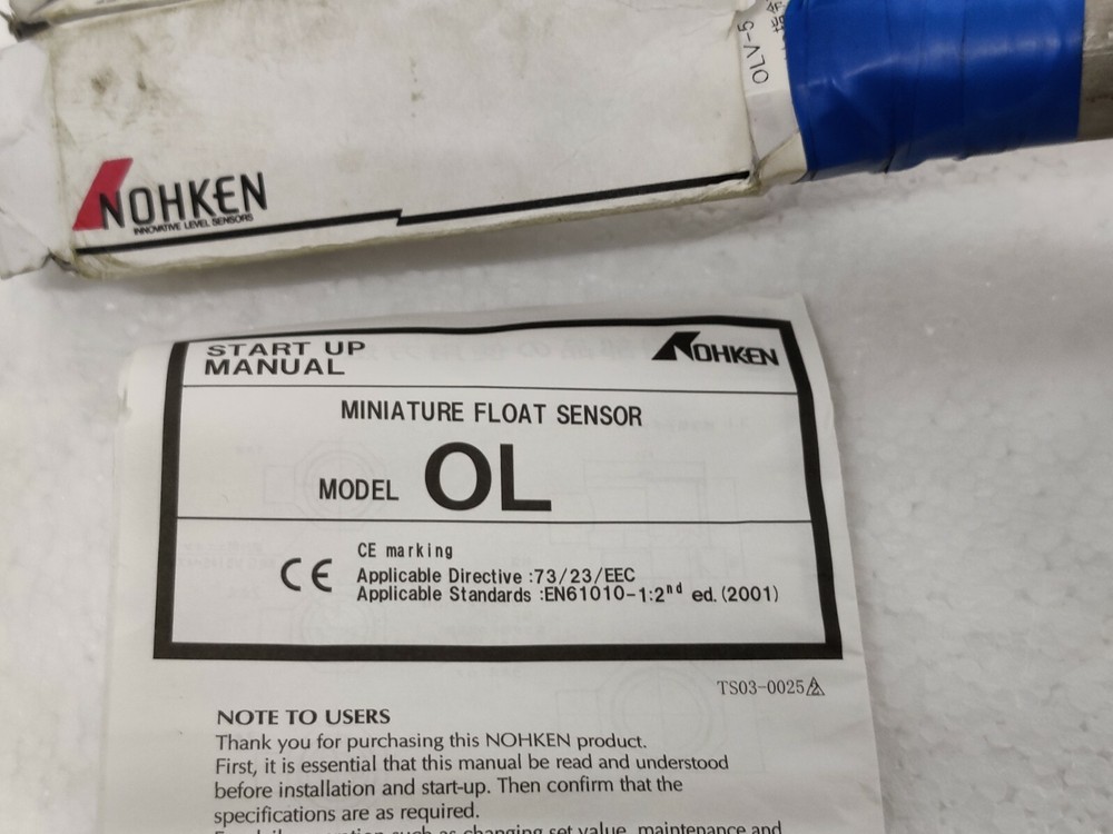 Nohken OL Miniature Float Sensor OLV-5 Liquid Level Sensor