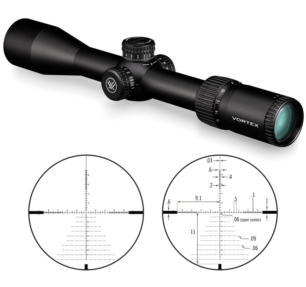 Vortex Optics Diamondback 4-16x44 FFP Riflescope EBR-2C MOA with Free Hat Bundle