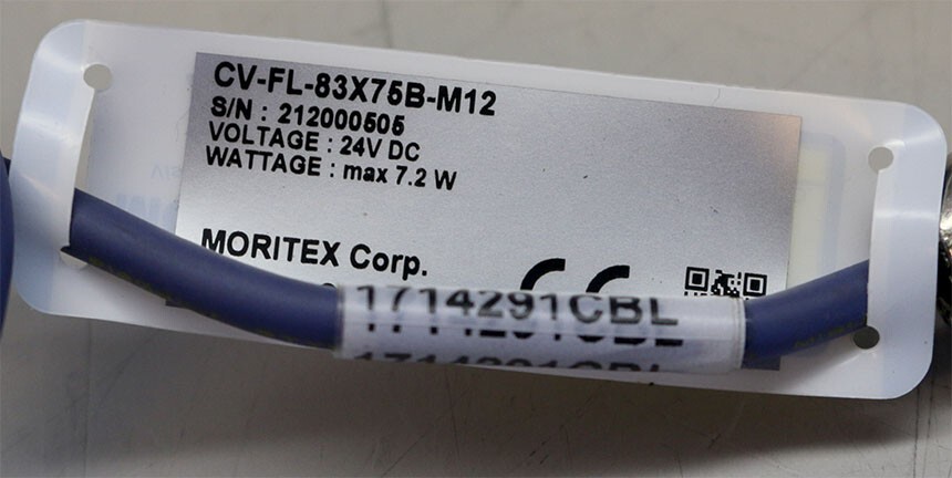 Moritex CV-FL-83X75B-M12 Direct Backlight Illuminator