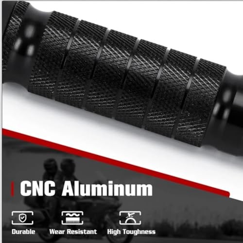 Motorcycle Universal 8mm Foot Pegs,1 Pair CNC Aluminum Motorbike Rear