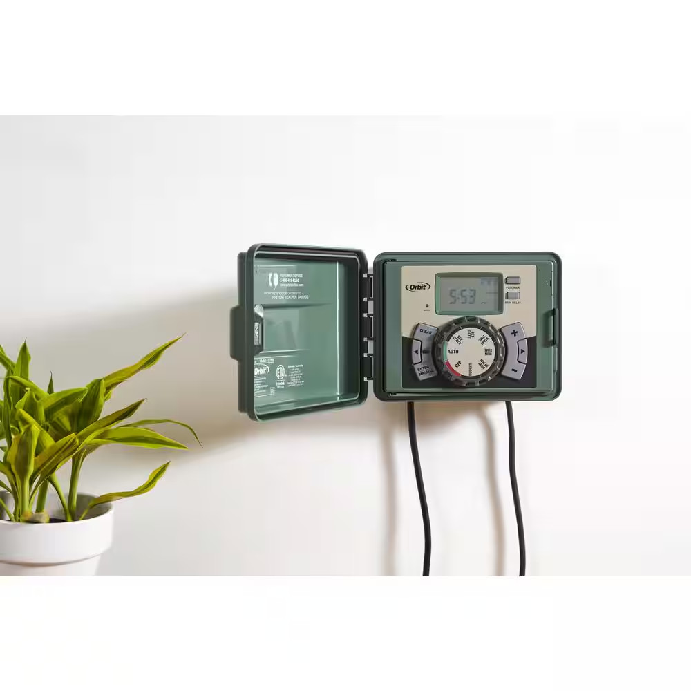 6-Station Easy-Set Logic Indoor/Outdoor Sprinkler Timer