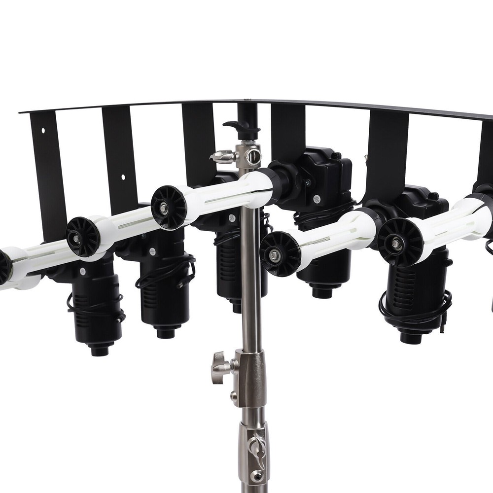 Motorized 6-Roller Backdrop Support System Wall Mounted Photo Video with Remote