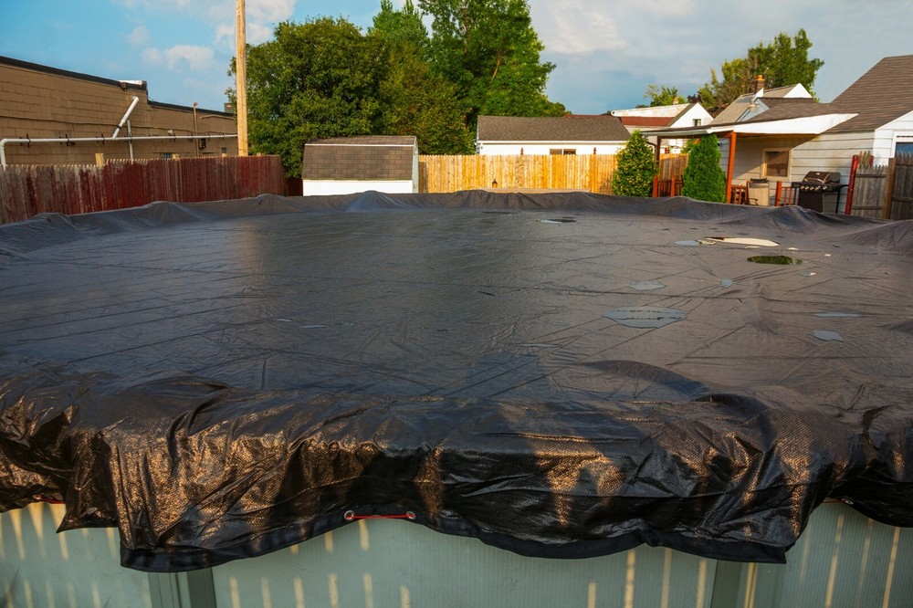 Micro Mesh 15 ft. x 24 ft. Oval Winter Cover