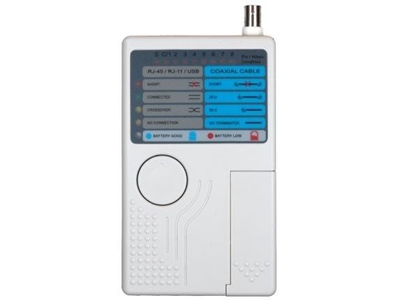 Multi Functional RJ11, RJ45, USB and BNC Cable Tester