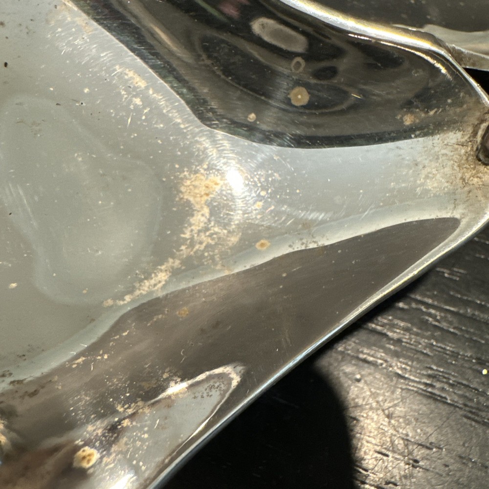 VTG Silver Plated Double Swan Trinket Dish Candy Bowl Ashtray