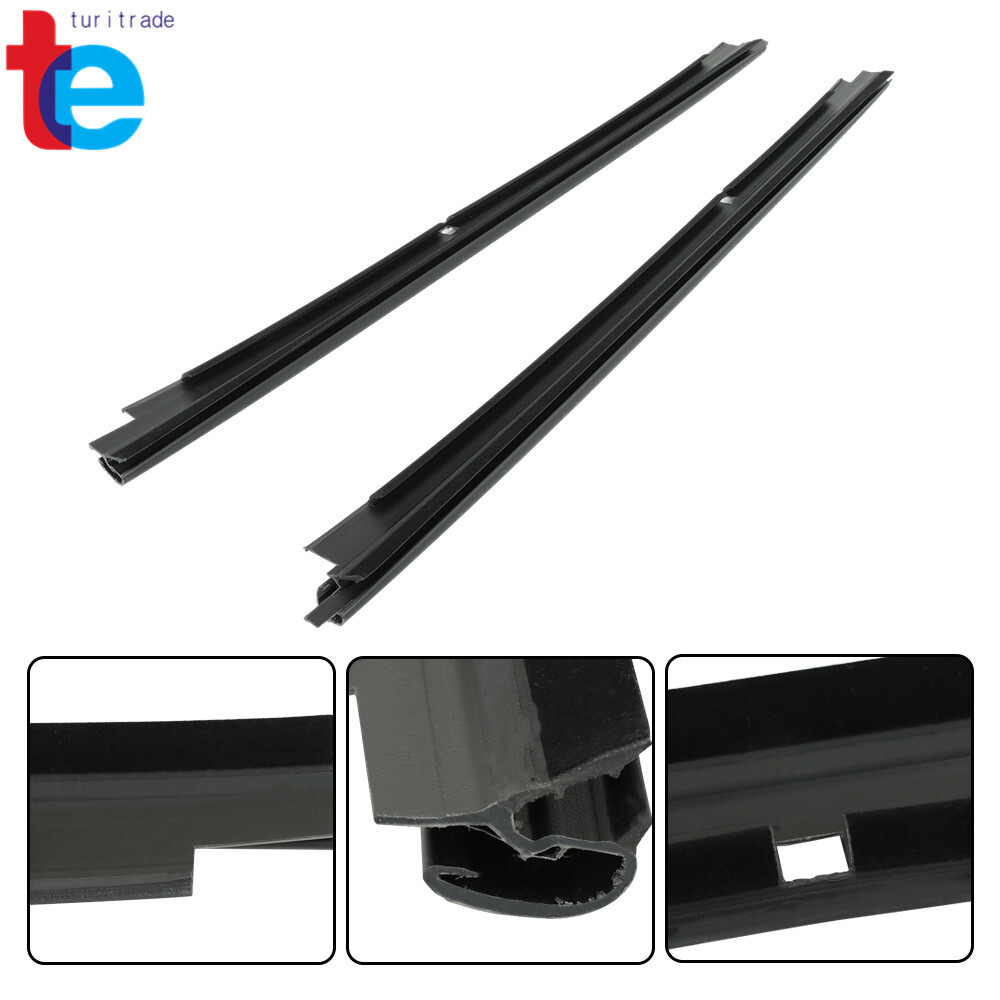 2pcs Front Outer Window Sweep Seals Pair For 99-06 Silverado/Sierra 1500