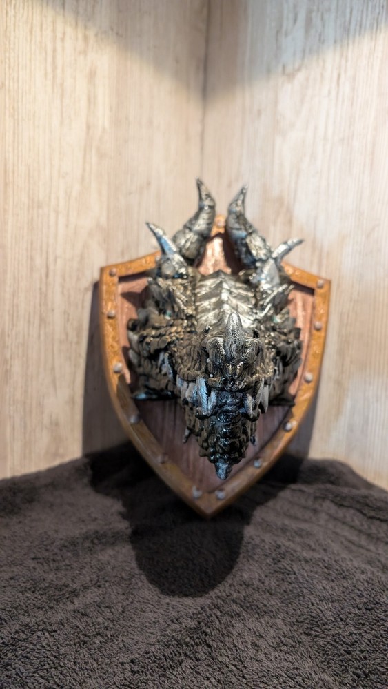True Dragon Trophy Wallmount - 3D Printed