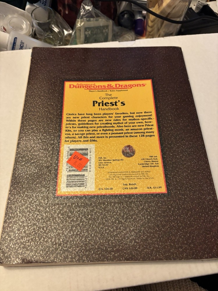 Dungeon’s & Dragons, Complete Priest’s Handbook, Paperback