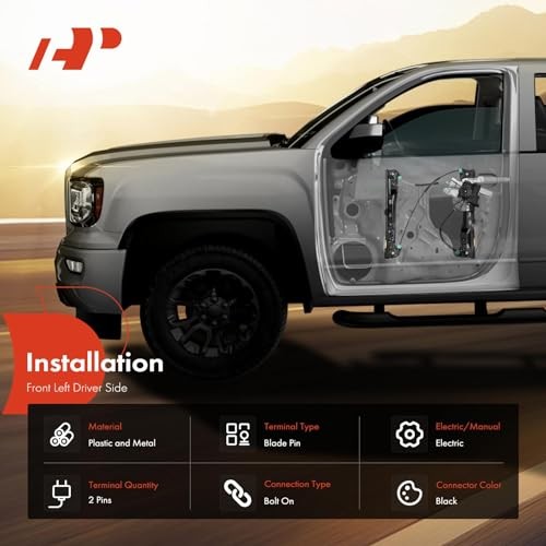 Buick Front Driver Side Power Window Regulator with Motor