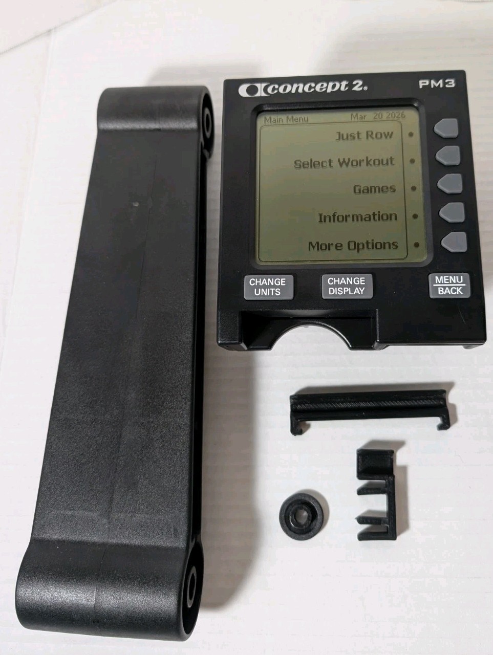 Concept 2 PM3 Performance Screen Monitor for Model D/E Rower Extras CLEAN!!!
