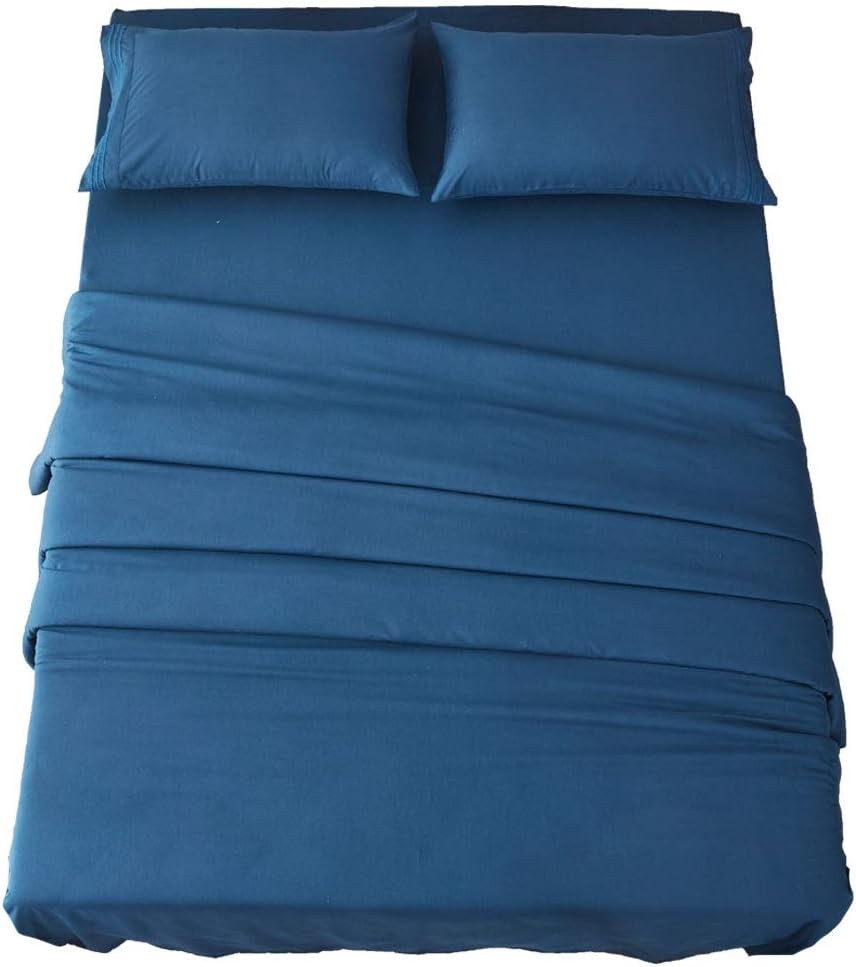 Bed Sheet Set Super Soft Microfiber 1800 Thread Count Luxury Egyptian Sheets