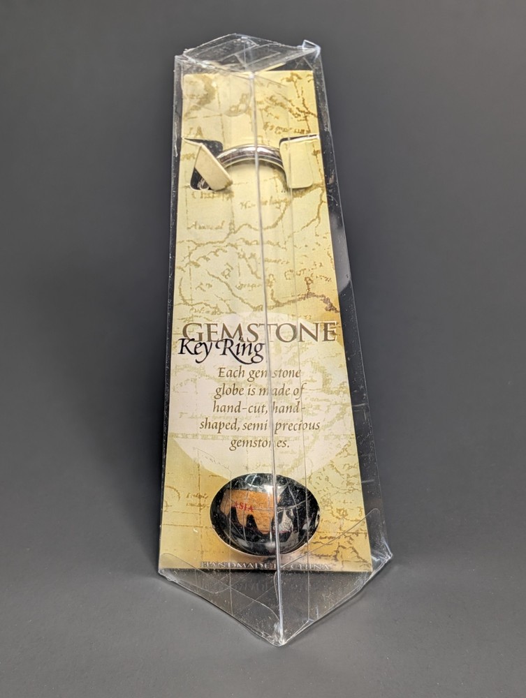 Gemstone Globe Keychain New