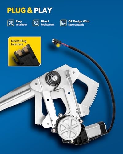 741-655 Power Window Motor and Regulator Assembly Front Driver Side