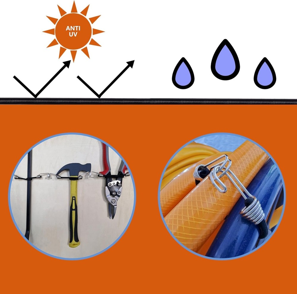 Mini Bungee Cords with Hooks. Versatile Outdoor Bungee Cord Set. Includes, 2Inch