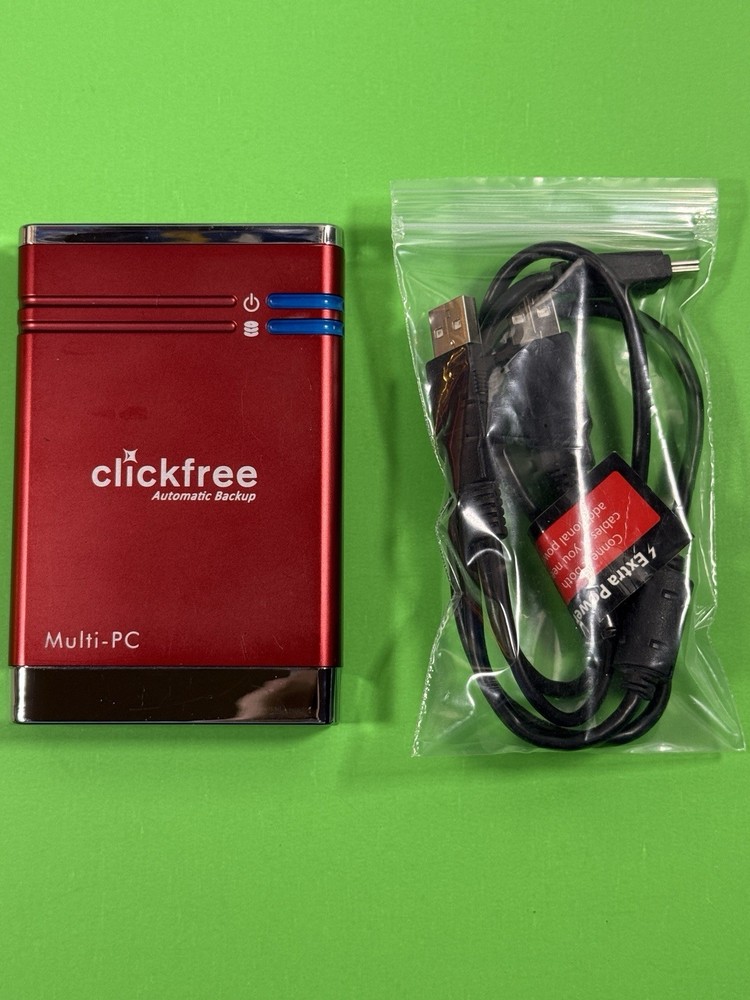 Clickfree Automatic Backup Multi-Pc 250 GB Hard Drive with Cable Tested