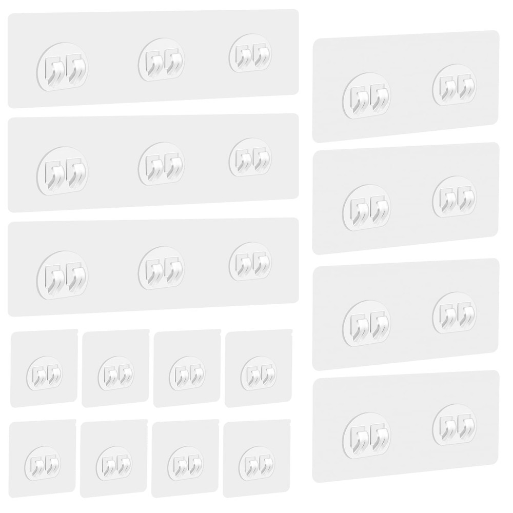 GETRIC 15 Pack Shower Caddy Adhesive Replacement, Transparent