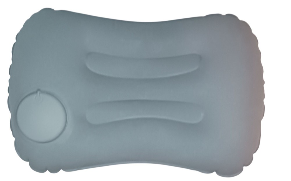 A inflatable travel pillow.