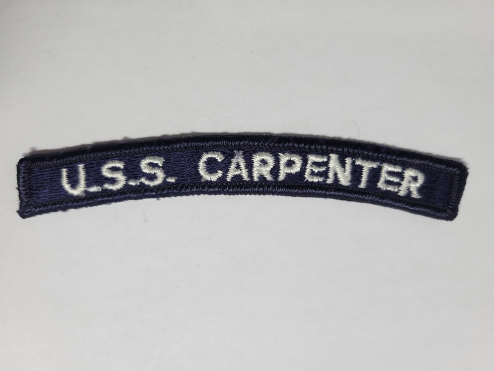 US Navy U.S.S. CARPENTER Two Ships DD-825 & DDG-148 Segment Patch