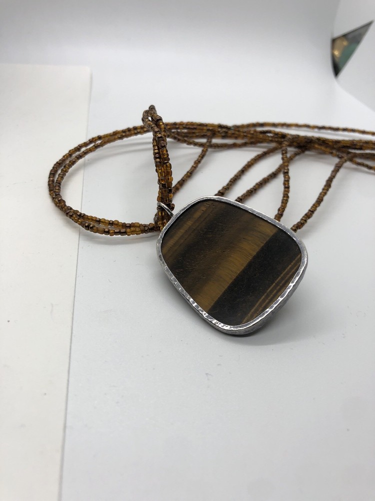 Tiger Eye Pendant Necklace