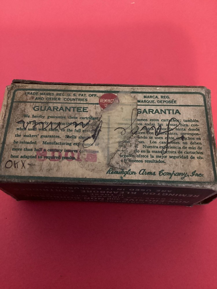 EMPTY Ammo Box REMINGTON KLEANBORE .38