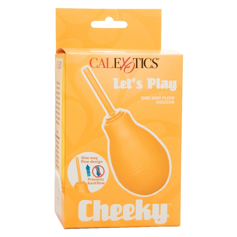 Cal Exotics Cheeky One-Way Flow Douche Orange - Hygiene Cleaning System