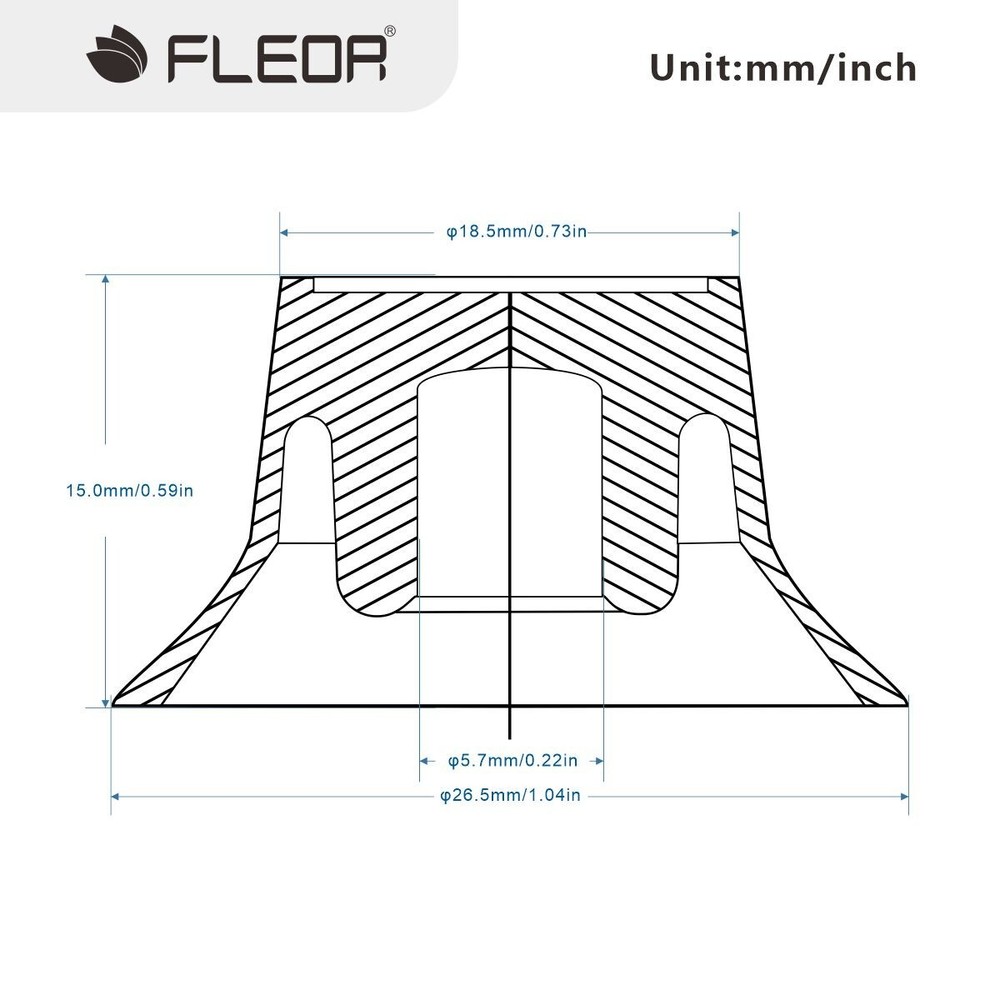FLEOR Set of 100 Volume Knobs SG LP Guitar Control Knobs Aluminum Top Black