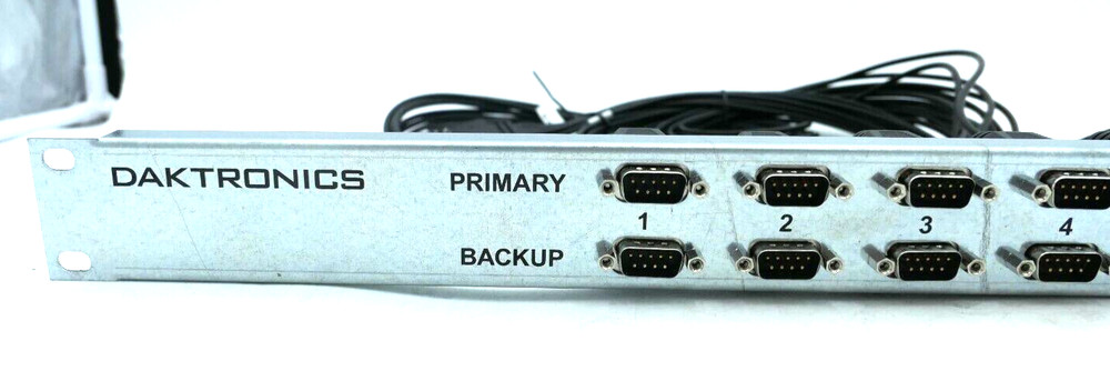 19in Daktronics 16-Port KVM Rackmount Console Primary Backup Housing Unit Silver