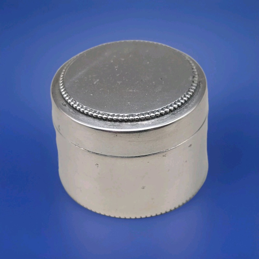 Antique Continental 800 Silver Vanity Pot/Small Box