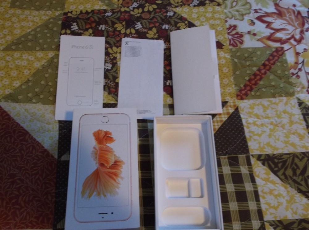 2 Boxes Apple Iphone 6s Rose Gold & Silver 64GB Empty Boxes Only
