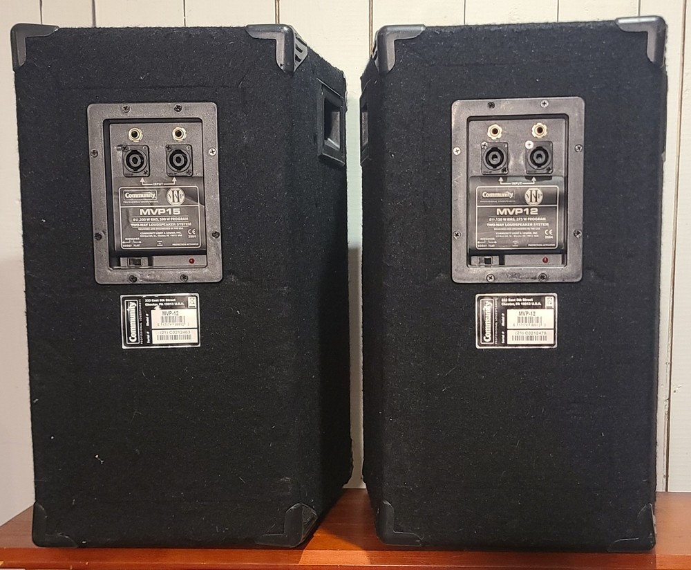 Community MVP12 PA speaker PAIR