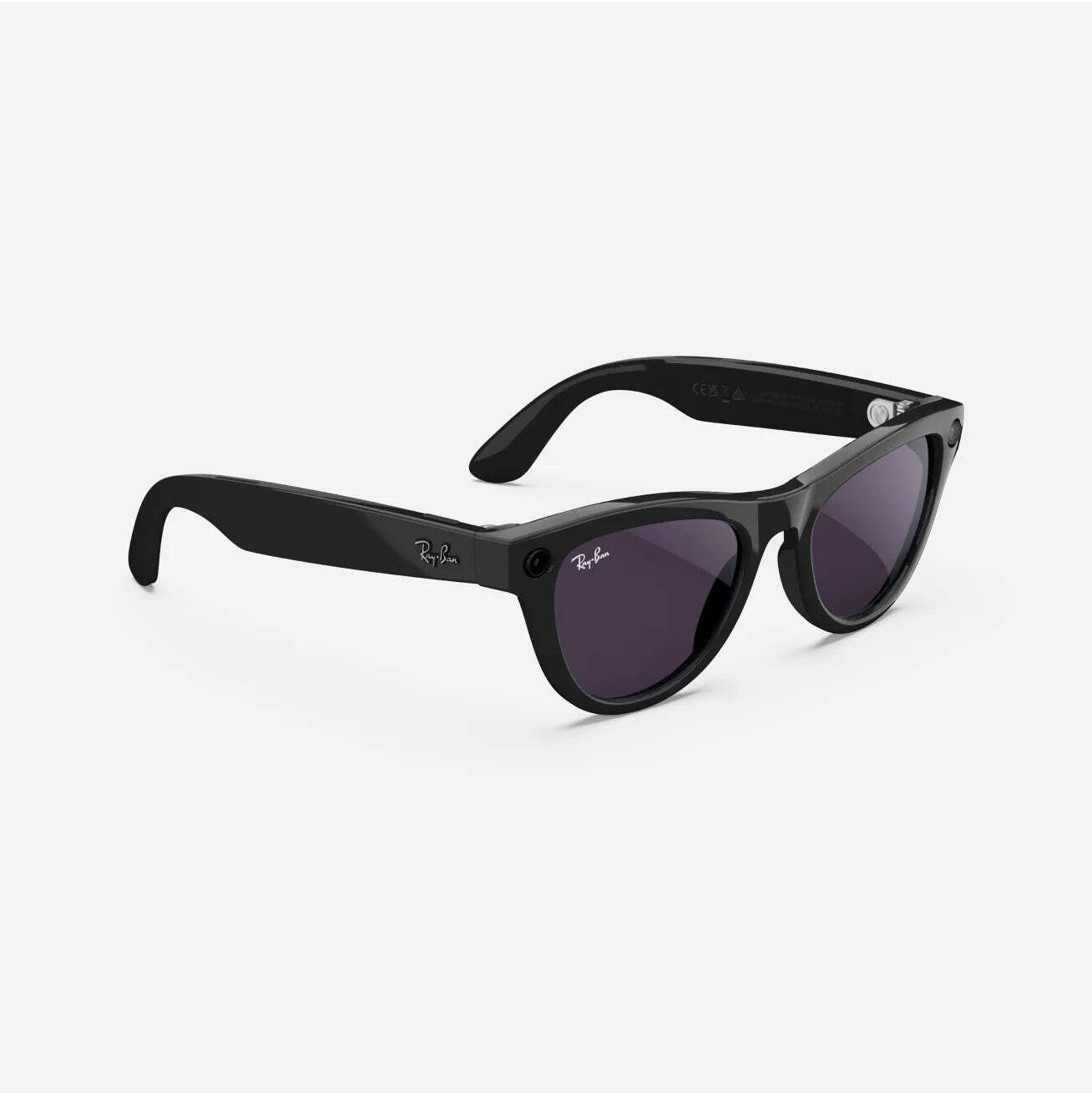 RAY-BAN META (REFURBISHED) SKYLER, SHINY BLACK, TRANSITIONS, GEN S AMETHYST