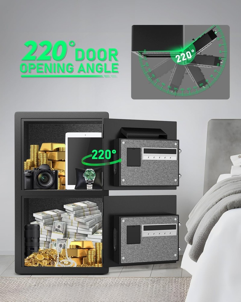 5.0 Cu ft Extra Large Safe Fireproof Waterproof, Digital Security Safe Box wi...