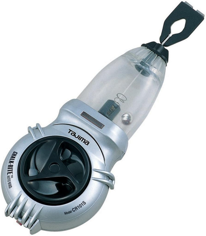 Auto Wind Chalk Box with Rewind Snap Line & Quick View Canister - 100Ft