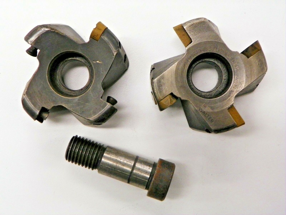 2 PIECES. WALTER 2.50" MILLING CUTTER FRONT PIECE   D300