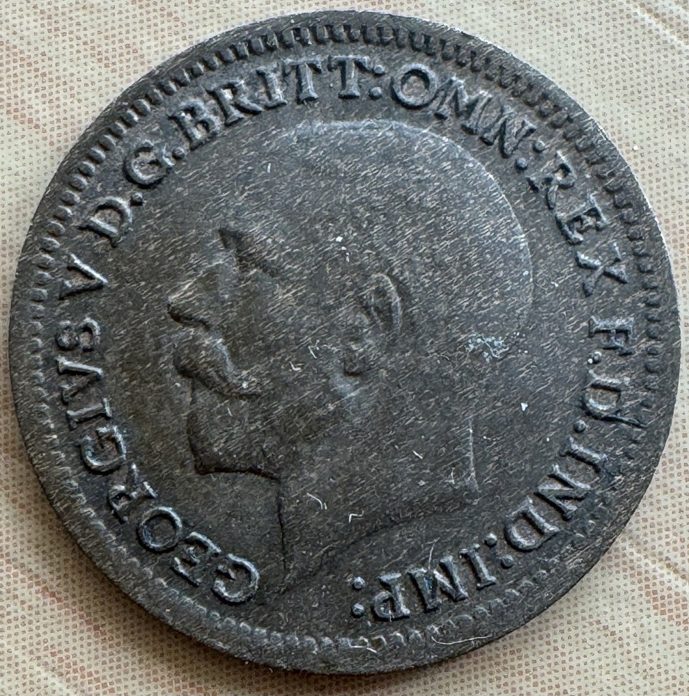 1913 Great Britain  1/3 Farthing KM823